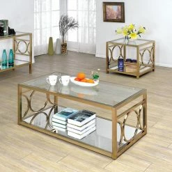 Cheap π Rectangle Coffee Table Sets Furniture Of America Nadya Circle Accented 2 Piece Coffee Table Set π