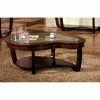 Buy 😉 Other Shapes - Coffee Tables Furniture Of America Jefferson Transitional Glass Kidney Coffee Table ✨ -Coffee Tables Sale Store masterENLB4671