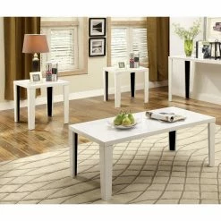 Promo 🤩 Square Coffee Table Sets Furniture Of America Britton 3 Piece Coffee Table Set 🥰