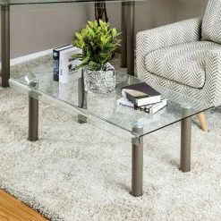 Best deal ๐งจ Rectangle Coffee Tables Furniture Of America Newman Contemporary Coffee Table ๐