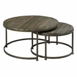 Cheap 🛒 Round Coffee Tables Hammary Furniture Co. Leone Round Nesting Cocktail Tables ❤️