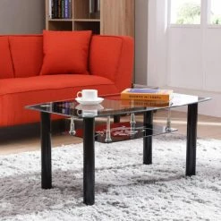 Cheapest 🎉 Hodedah Imports Rectangle Coffee Tables Hodedah HICT26 Coffee Table 😉