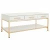 Best Pirce 🛒 Rectangle Coffee Tables OSP Home Furnishings Alios 3 Drawer Cocktail Table 😉 -Coffee Tables Sale Store masterHSR1740