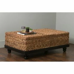 New ✨ Rectangle Coffee Tables East At Main Arbor Abaca Textured Coffee Table 👏