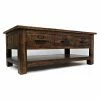 Outlet ⌛ Jofran Rectangle Coffee Tables Cannon Valley Three Drawer Cocktail Table ⌛ -Coffee Tables Sale Store masterJSI1398