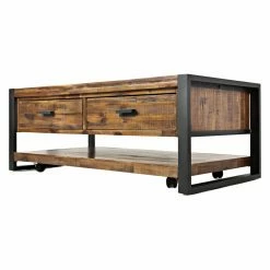 Cheap 🧨 Rectangle Coffee Tables Jofran Loftworks Cocktail Table With Drawers 🎉
