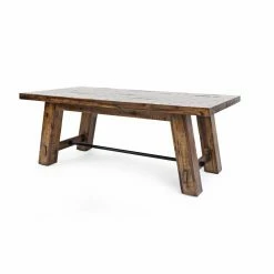 Cheapest ❤️ Rectangle Coffee Tables Jofran Cannon Valley Trestle Cocktail Table 🌟