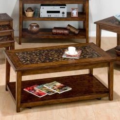 Best Sale 🤩 Jofran Sales Inc Rectangle Coffee Tables Jofran Baroque Brown Cocktail Table 😍