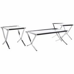 Budget 👏 K&B Furniture Rectangle Coffee Table Sets K & B Furniture T210 3 Piece Cocktail And End Table Set 👏