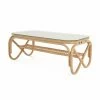 Hot Sale 🎉 Rectangle Coffee Tables KOUBOO Rattan Glass Topped Coffee Table 😀 -Coffee Tables Sale Store masterKOUB123