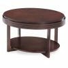 Discount 🥰 Oval Coffee Tables Leick Home Chocolate Cherry Oval Condo/Apartment Coffee Table 🎉 -Coffee Tables Sale Store masterLEI352