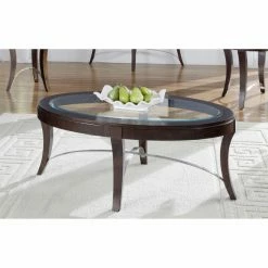 Best deal 👍 Liberty Furniture Industries Oval Coffee Tables Avalon Oval Coffee Table - Dark Truffle 🤩