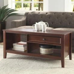 Hot Sale โ๏ธ Rectangle Coffee Tables Linon Home Wander Coffee Table ๐