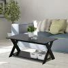 Outlet 🎁 Rectangle Coffee Tables Furinno Modern Criss Crossed Coffee Table 🌟 2 Outlet 🎁 Rectangle Coffee Tables Furinno Modern Criss Crossed Coffee Table 🌟 -Coffee Tables Sale Store masterLLYT512