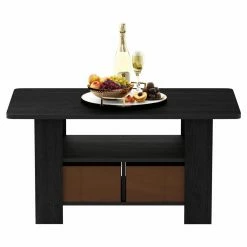 Best reviews of 😀 Rectangle Coffee Tables Furinno Andrey Coffee Table With Bin Drawer 🥰