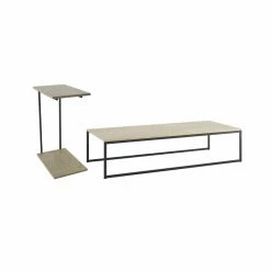 Wholesale ⌛ Rectangle Coffee Table Sets Manhattan Comfort Celine Mosaic Wood 2-Piece Coffee And Tuck-in End Table Set 🎉
