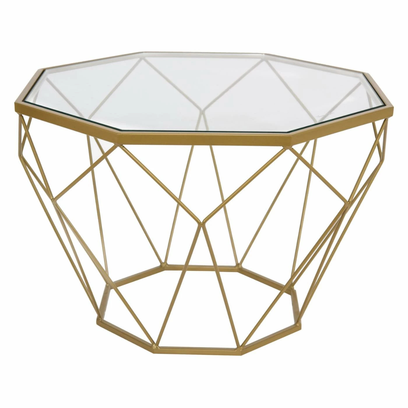 Best Sale ๐คฉ Other Shapes - Coffee Tables LeisureMod Malibu Modern Octagon Glass Top Coffee Table With Gold Chrome Base ๐ 3 Best Sale ๐คฉ Other Shapes - Coffee Tables LeisureMod Malibu Modern Octagon Glass Top Coffee Table With Gold Chrome Base ๐