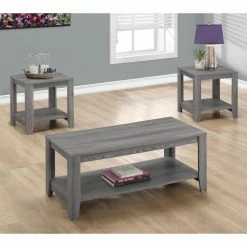Best Pirce 🛒 Square Coffee Table Sets Monarch Specialties 3 Piece Rectangle Coffee Table Set With Shelf 😀