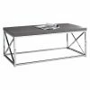 Brand new 🤩 Monarch Specialties Rectangle Coffee Tables Monarch Gray With Chrome Metal Coffee Table 🛒 1 Brand new 🤩 Monarch Specialties Rectangle Coffee Tables Monarch Gray With Chrome Metal Coffee Table 🛒 -Coffee Tables Sale Store masterMON1360