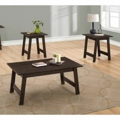 Best deal 👏 Square Coffee Table Sets Monarch Specialties 3 Piece Table Set ⭐