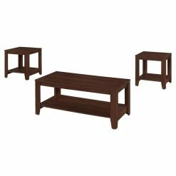 Wholesale ⌛ Rectangle Coffee Table Sets Monarch Specialties 3 Piece Occasional Table Set With Shelf 👍