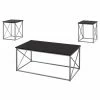 Deals 👏 Rectangle Coffee Table Sets Monarch Specialties Industrial Cross 3 Piece Coffee Table Set 👍 -Coffee Tables Sale Store masterMON1655