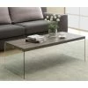 Deals ✔️ Monarch Specialties Rectangle Coffee Tables Monarch I 3054 Reclaimed-Look With Tempered Glass Cocktail Table - Dark Taupe 🌟 -Coffee Tables Sale Store masterMON728
