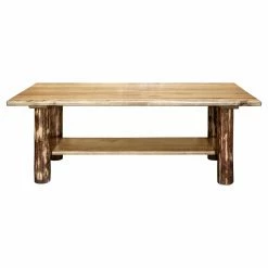 Flash Sale 💯 Rectangle Coffee Tables Montana Woodworks Glacier Country Coffee Table With Shelf ✨