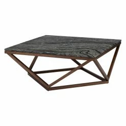 Deals 🌟 Square Coffee Tables Nuevo Jasmine Wood Framed Coffee Table ❤️