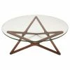 Flash Sale 😍 Round Coffee Tables Nuevo Star Glass Top Coffee Table 🛒 -Coffee Tables Sale Store masterNU1537