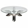 Budget 👍 Round Coffee Tables Nuevo Costa Round Glass Top Coffee Table 😉 1 Budget 👍 Round Coffee Tables Nuevo Costa Round Glass Top Coffee Table 😉 -Coffee Tables Sale Store masterNU284