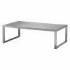 Hot Sale ❤️ Rectangle Coffee Tables Pangea Home Century Coffee Table Brushed Metal 🛒 -Coffee Tables Sale Store masterPANG228
