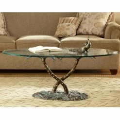 Discount 🔥 Oval Coffee Tables San Pacific International Palm Tree Coffee Table 🌟