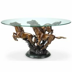 Best reviews of 😉 Oval Coffee Tables San Pacific International Galloping Horse Trio Coffee Table ✔️