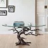 Flash Sale 🥰 Oval Coffee Tables San Pacific International Cypress Tree Coffee Table 😉 -Coffee Tables Sale Store masterSAPI951