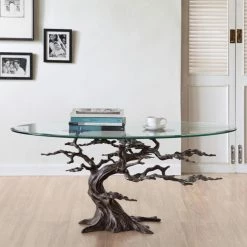 Flash Sale 🥰 Oval Coffee Tables San Pacific International Cypress Tree Coffee Table 😉