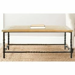 Best deal 💯 Rectangle Coffee Tables Safavieh Rowan Coffee Table - Natural 👍