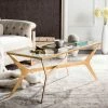Best Sale 😉 Rectangle Coffee Tables Safavieh Edythe Gold Leaf Coffee Table 🧨 -Coffee Tables Sale Store masterSAV5151