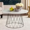 Budget 😍 Round Coffee Tables Safavieh Roe Retro Mid Century Wood Coffee Table 🛒 -Coffee Tables Sale Store masterSAV5196