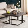 Discount ✔️ Square Coffee Tables Safavieh Amalya Modern Mid Century Wood Coffee Table ❤️ -Coffee Tables Sale Store masterSAV5204