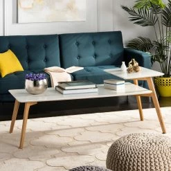 Best reviews of 🎁 Rectangle Coffee Tables Safavieh Basil 2 Tier Coffee Table 👍