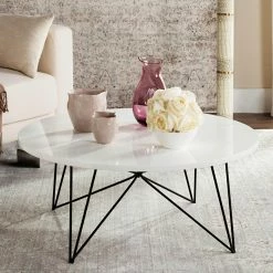 Flash Sale 🧨 Round Coffee Tables Safavieh Maris Retro Coffee Table ⭐