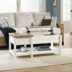 Discount 🤩 Rectangle Coffee Tables Sauder Cottage Road Lift Top Coffee Table 👏
