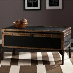 Best deal ๐ Rectangle Coffee Tables Southern Enterprises Drifton Travel Trunk Cocktail Table ๐งจ