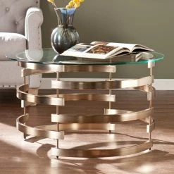 Flash Sale 👍 Round Coffee Tables Southern Enterprises Belmar Cocktail Table 🔥