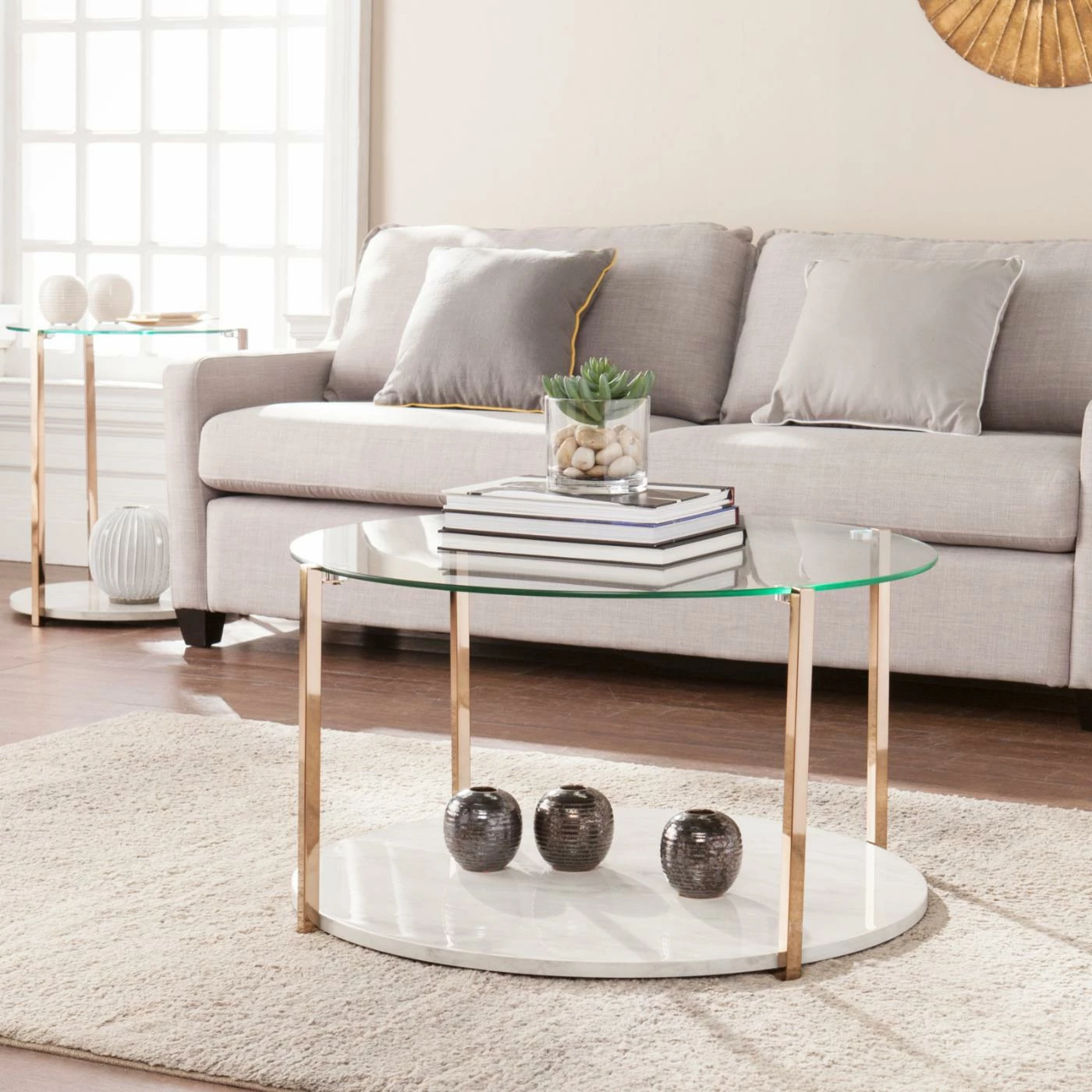 Brand new 🧨 Oval Coffee Tables Southern Enterprises Avenida Cocktail Table 🥰 3 Brand new 🧨 Oval Coffee Tables Southern Enterprises Avenida Cocktail Table 🥰