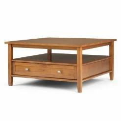 Outlet ✨ Brooklyn & Max Square Coffee Tables Brooklyn + Max Lexington Rustic Square Pine Wood Coffee Table 💯