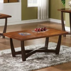 Hot Sale 🔔 Steve Silver Co. Rectangle Coffee Tables Steve Silver Kenzo Rectangle Cherry Wood Coffee Table 🧨