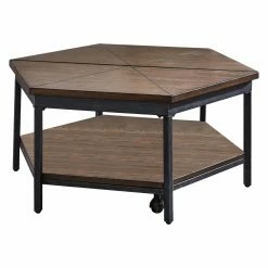 Discount ⭐ Other Shapes - Coffee Tables Steve Silver Co. Ultimo Hexagon Lift-Top Cocktail Table 😉