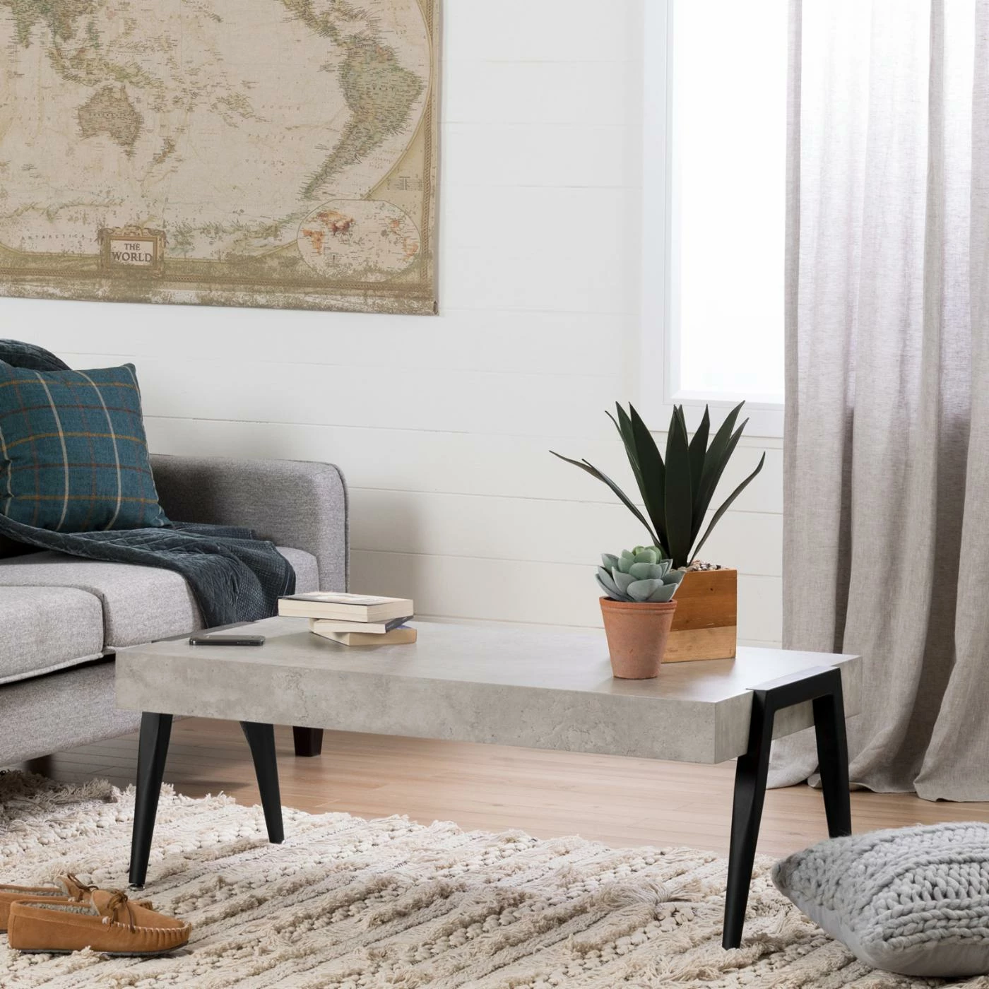 Buy ๐ฅ Rectangle Coffee Tables South Shore City Life Concrete Gray And Black Coffee Table ๐ 3 Buy ๐ฅ Rectangle Coffee Tables South Shore City Life Concrete Gray And Black Coffee Table ๐